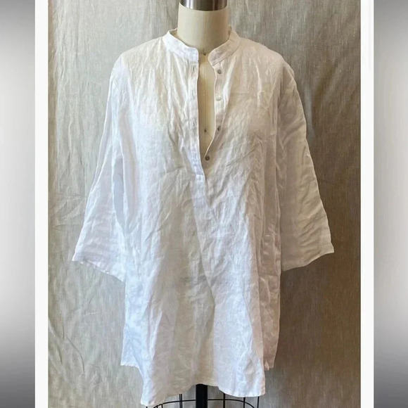 Jess Brown Atelier Tunic in Moon Linen - Picture 8 of 11